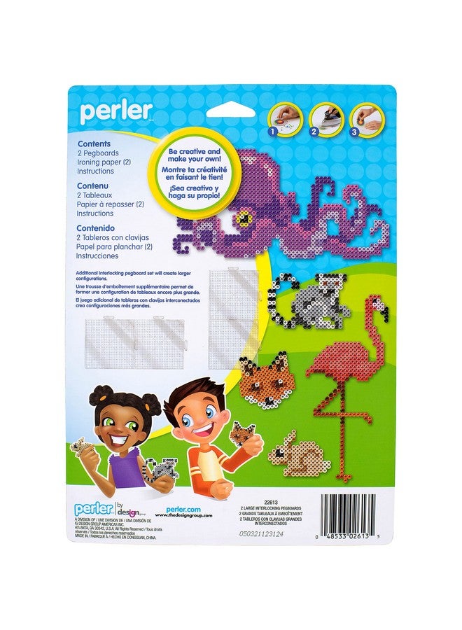 Perler Beads Funfusion: Large Clear Interlocking Pegboards - Image 2