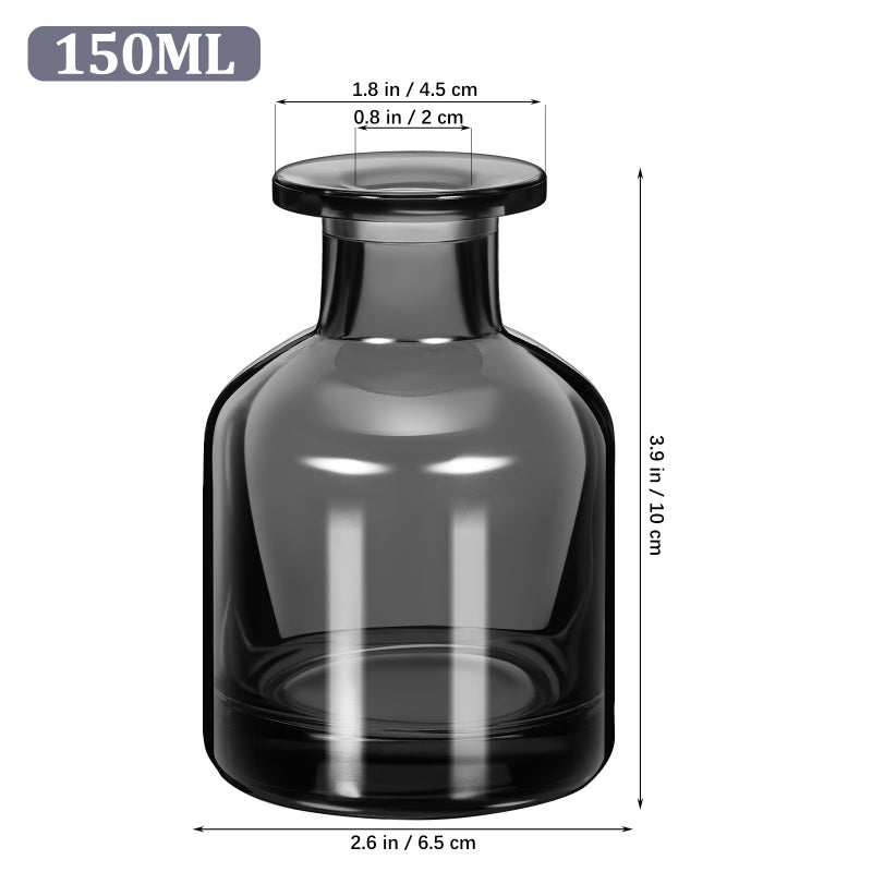 2 Pcs Refillable Glass Reed Diffuser Bottles Empty Cylinder Diffuser Jars Reusable Holder For Office Home Car - Image 2
