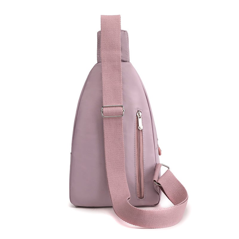 Women's Lightweight Multi-Layer Chest Bag Crossbody Waistpack with Print - Image 5