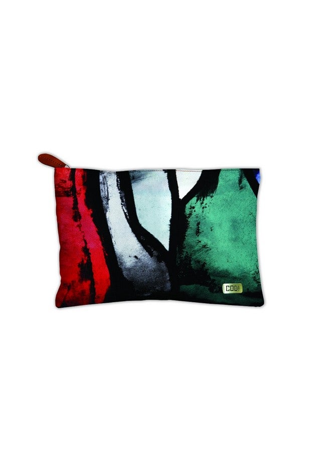 PAPER PLANE DESIGN Multipurpose Canvas Travel Pouch for Girls and Women Versa Pouch: The Ultimate Travel Companion for Women (9 Inch x 6 Inch) (E) - Image 1