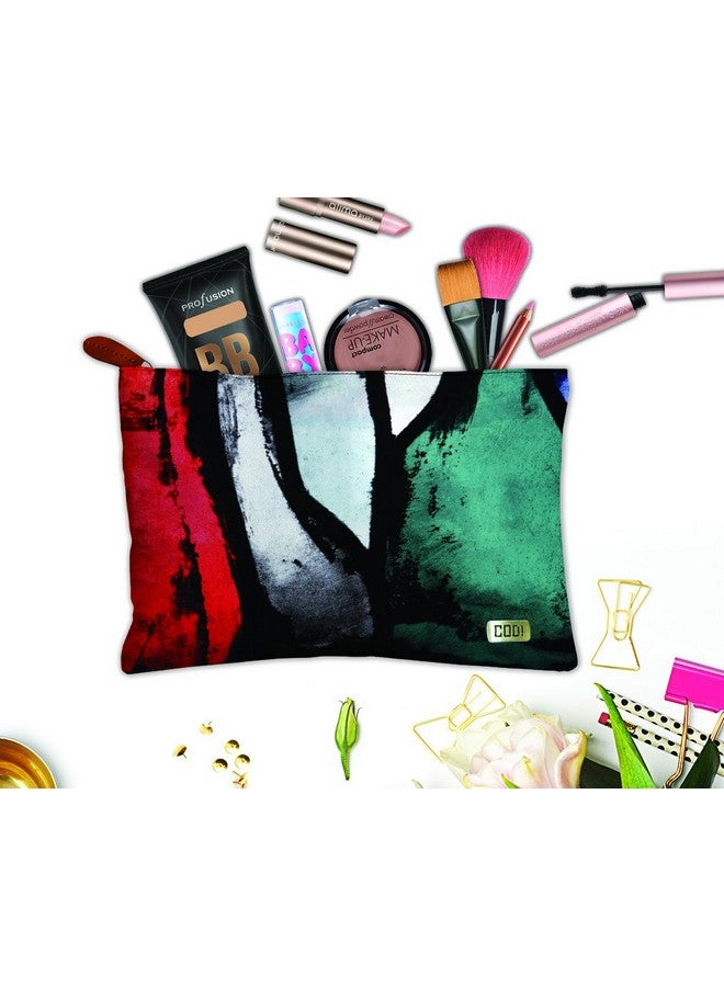 PAPER PLANE DESIGN Multipurpose Canvas Travel Pouch for Girls and Women Versa Pouch: The Ultimate Travel Companion for Women (9 Inch x 6 Inch) (E) - Image 2