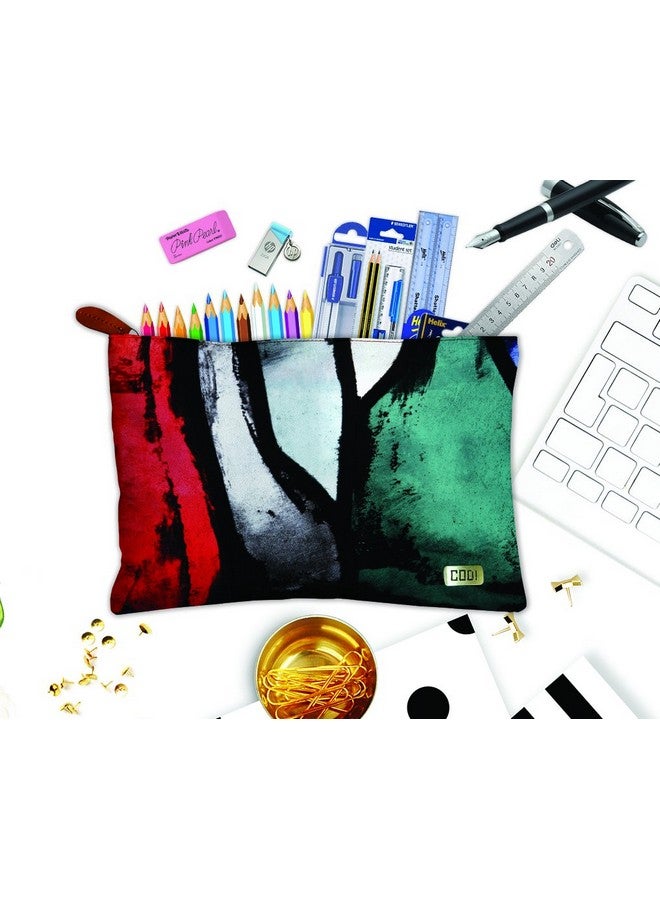 PAPER PLANE DESIGN Multipurpose Canvas Travel Pouch for Girls and Women Versa Pouch: The Ultimate Travel Companion for Women (9 Inch x 6 Inch) (E) - Image 3