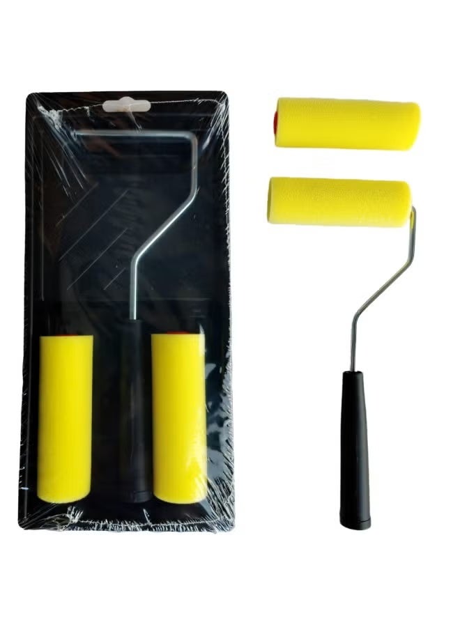 Green Tiger Professional Painting Kit with Drip Tray, Aluminium Handle and Two Replacement Sponge Rollers, Walls, Doors, Wood Interior and Exterior Walls - Image 1