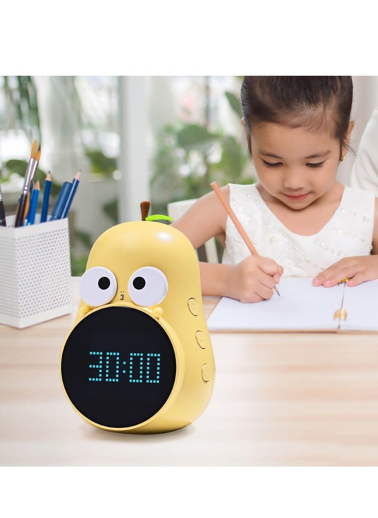 Generic - Kids Alarm Clock for Girls Pear Alarm Clock to Wake Alarm Clock for Kids Sleep Training Clock with Night Light and Sleep Sound Machine for Toddlers Boys Girls Teens Bedrooms - Image 1