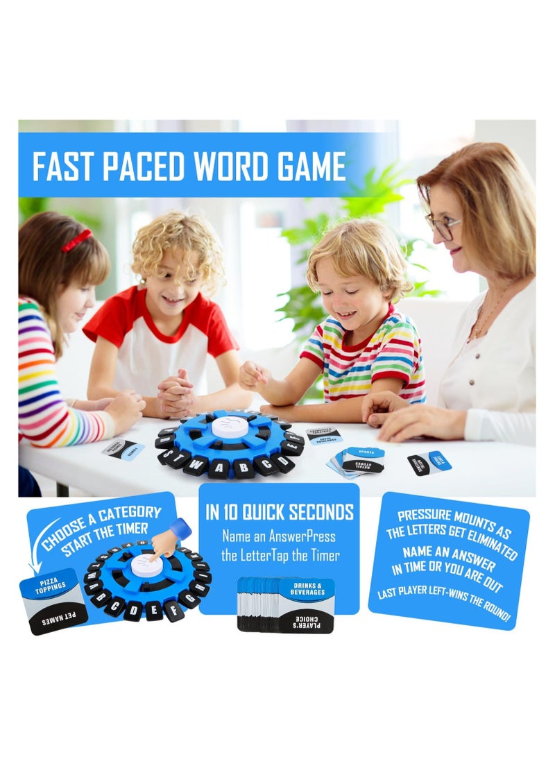 Zikra Word Game, Fast-Paced Family Board Game, Letter Pressing Game, Quick Thinking Spiel Buchstaben Drücken Mit Timer, Word Games, Letter Pressing Games Fast-Paced, Family Board Game for Adults Families - Image 3