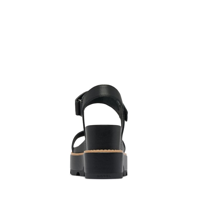 Sorel Women's Contemporary Wedge Sandal, Black/Sea Salt, 9 - Image 3