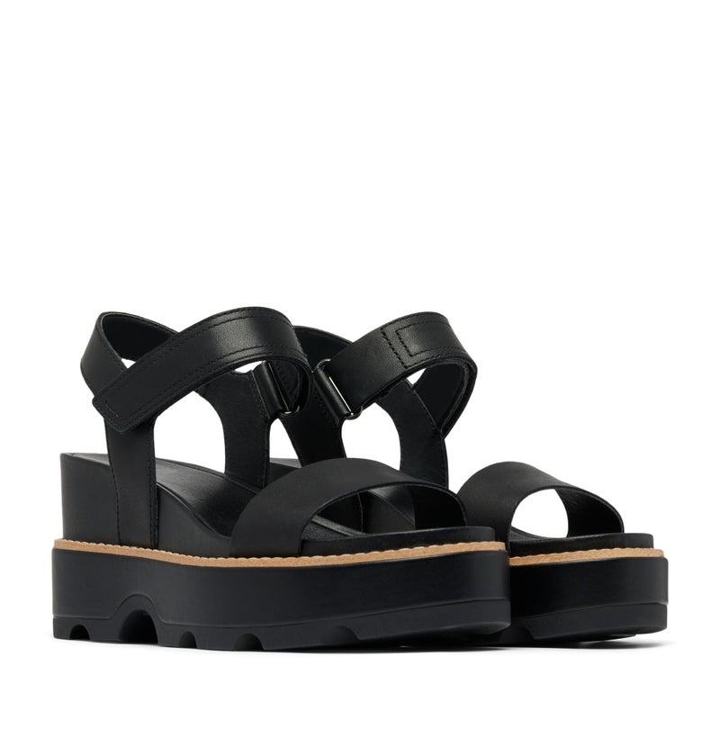 Sorel Women's Contemporary Wedge Sandal, Black/Sea Salt, 9 - Image 2