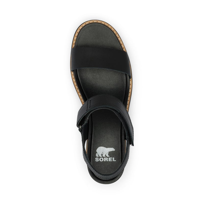 Sorel Women's Contemporary Wedge Sandal, Black/Sea Salt, 9 - Image 5