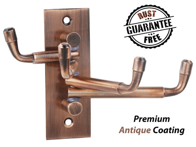 DOCOSS -Pack of 4-Stainless Steel Flexible 4 Pin Bathroom Hooks Cloth Hanger Wall Hook Door Robe Hooks for Hanging Keys,Clothes,Towel Steel Hook (Rose-Gold) - Image 2