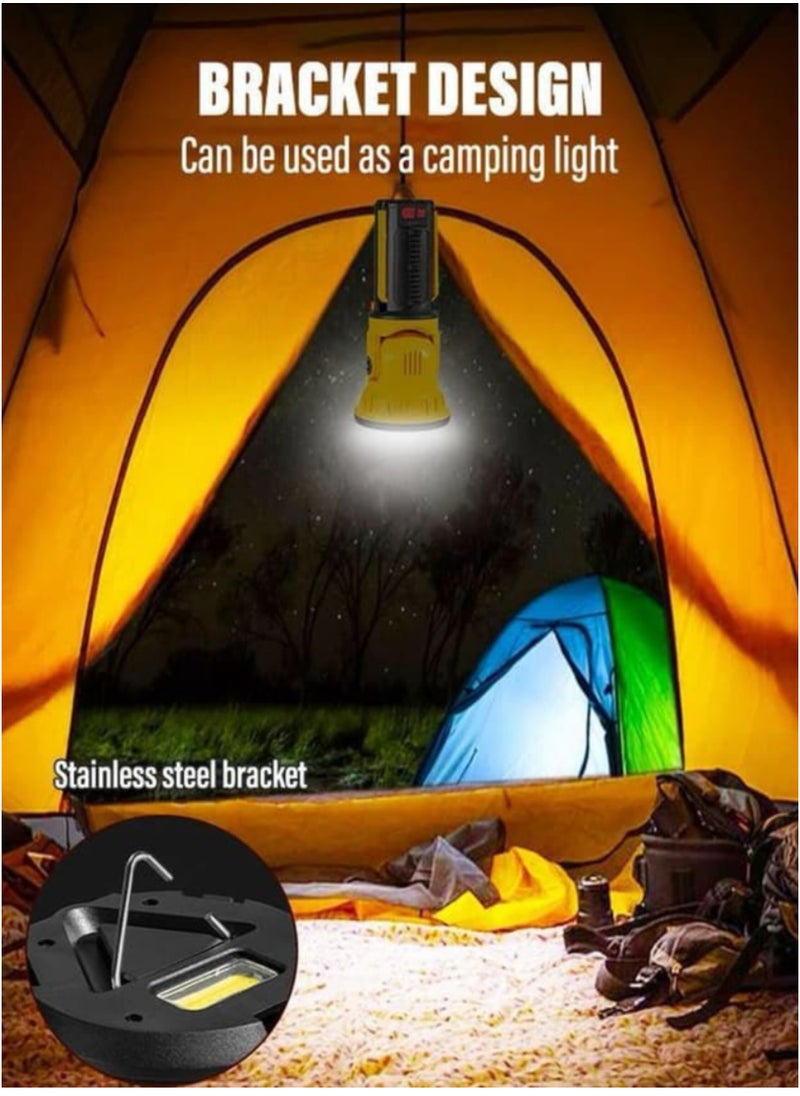 3200 Lumens Outdoor LED Floodlight with Built-in 4500mAh Power Bank