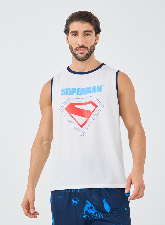 ستايلي طقم شورت وتيشيرت بطبعة شعار سوبرمان - Image 2