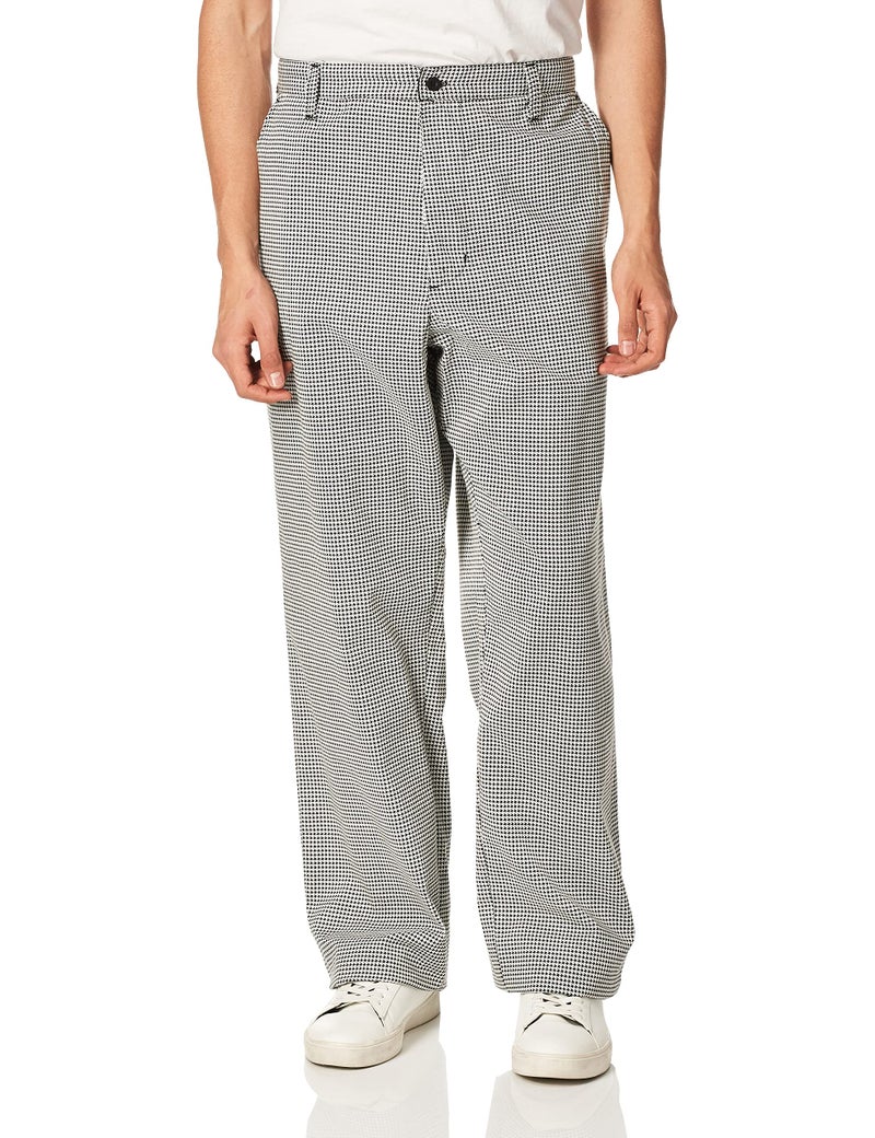 Chef Code Men's Black and White Check Professional Chef Pant, Check Black/White, Large - Image 4