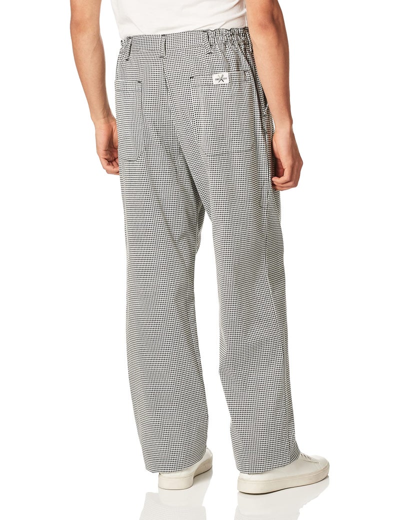 Chef Code Men's Black and White Check Professional Chef Pant, Check Black/White, Large - Image 3