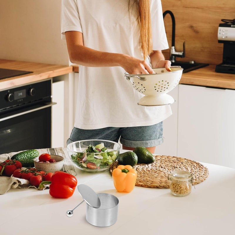 Stainless Steel Round Food Molds Set With 3 Pushers For Cold Dish Decoration And Shaping - Image 5