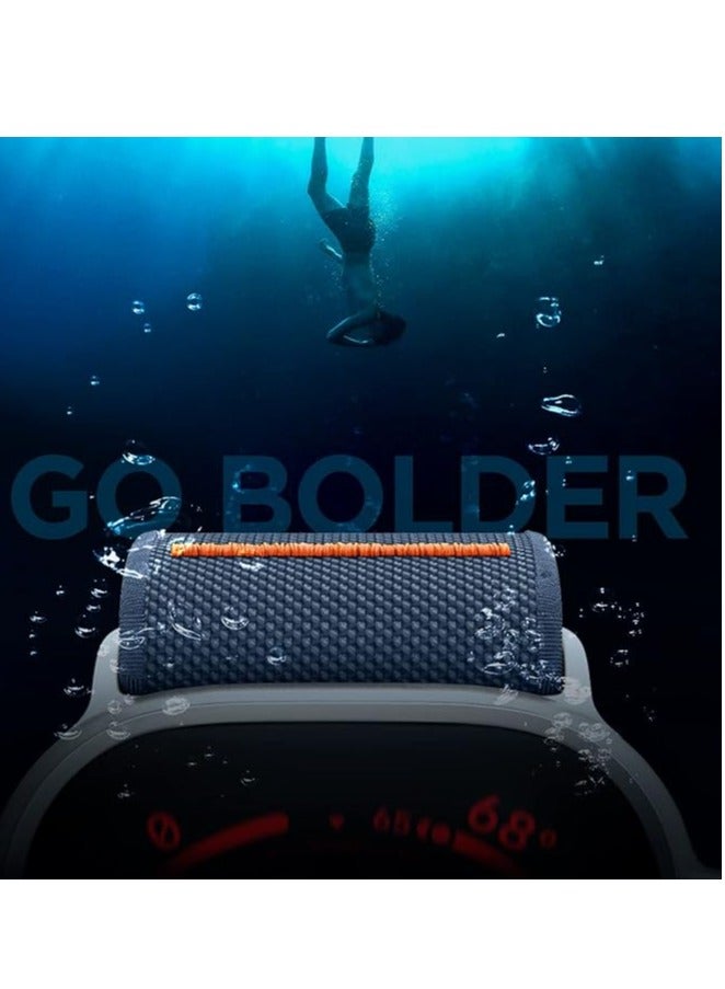 MIGOFAST Lite Fit Ultra Band designed for Apple Watch Band for Apple Watch Ultra 2   Ultra (49mm  Series 9/8/7 (45mm  Series SE2/6/SE/5/4 (44mm) and Series 3/2/1 (42mm) Nylon Solo Loop - Image 3