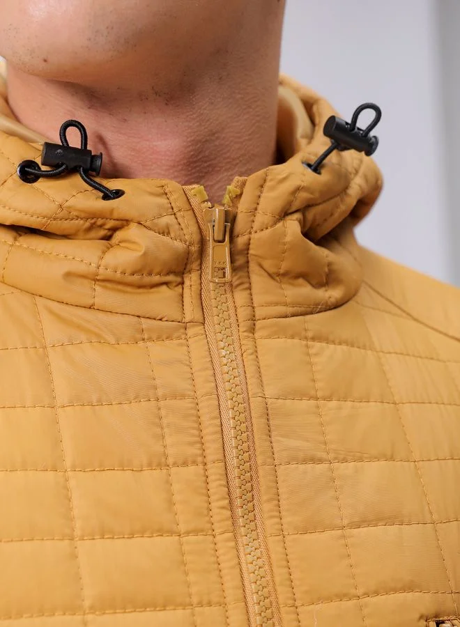 The Indian Garage Co Men Slim Fit Solid Puffer Jackets