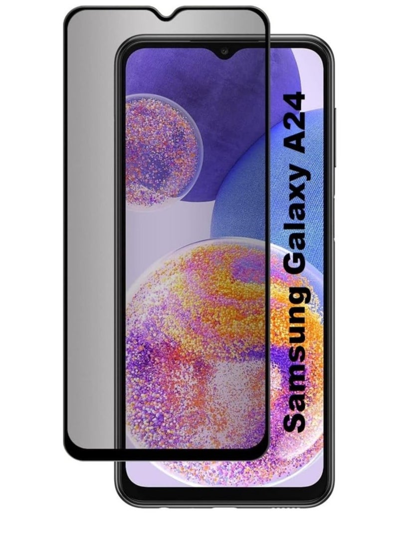 vesus Samsung Galaxy A24 Privacy Glass Screen Protector Anti-Spy Tempered Glass Film 9H Hardness Scratch Resistant Bubble Free Glass Screen Protector - Image 1