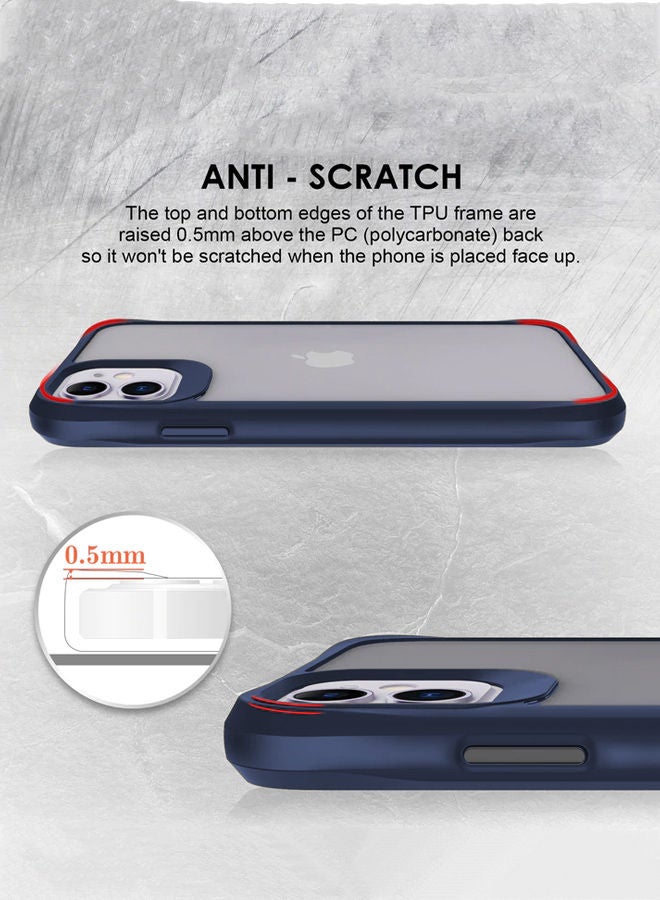 Theodor Protective Hybrid Case Cover For Apple Iphone 12 6.1 Blue - Image 2