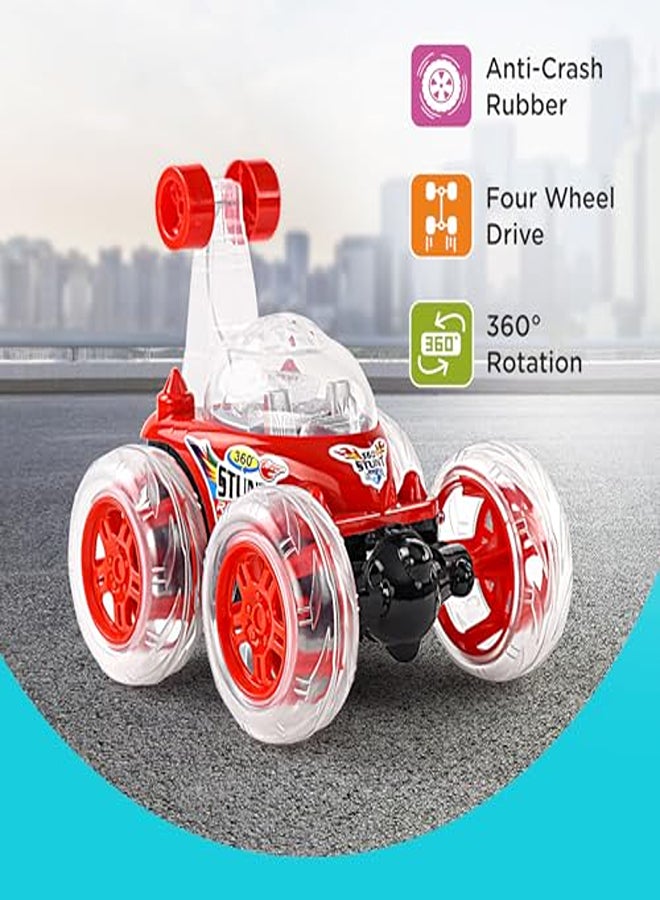 USB Rechargeable Stunt Toy Car – Remote Control Car with Music and Lights - Image 1