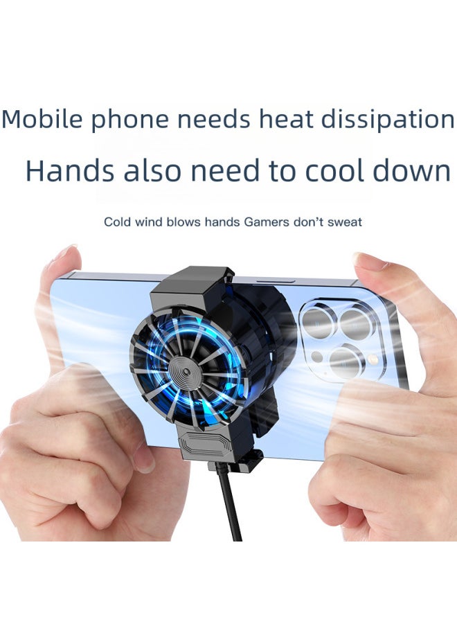 Generic X13 X 16 Mobile Phone Radiator Plug-in Air-cooled Radiator Taote Xixi Drainage Model Running Amount Of Large Wind-Color:Sl-54 (non-icing Digital Display Model)  - Image 5