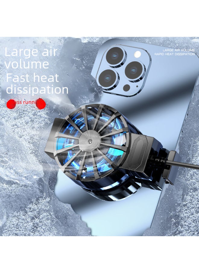 Generic X13 X 16 Mobile Phone Radiator Plug-in Air-cooled Radiator Taote Xixi Drainage Model Running Amount Of Large Wind-Color:Sl-54 (non-icing Digital Display Model)  - Image 3