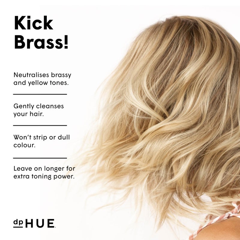 dpHUE Cool Blonde Shampoo - 8.5 oz - Purple Pigments Neutralize Unwanted Yellow, Brassy Hair Tones - Color Safe - Paraben, SLS & SLES Sulfate Free - Leaping Bunny Certified - Image 2