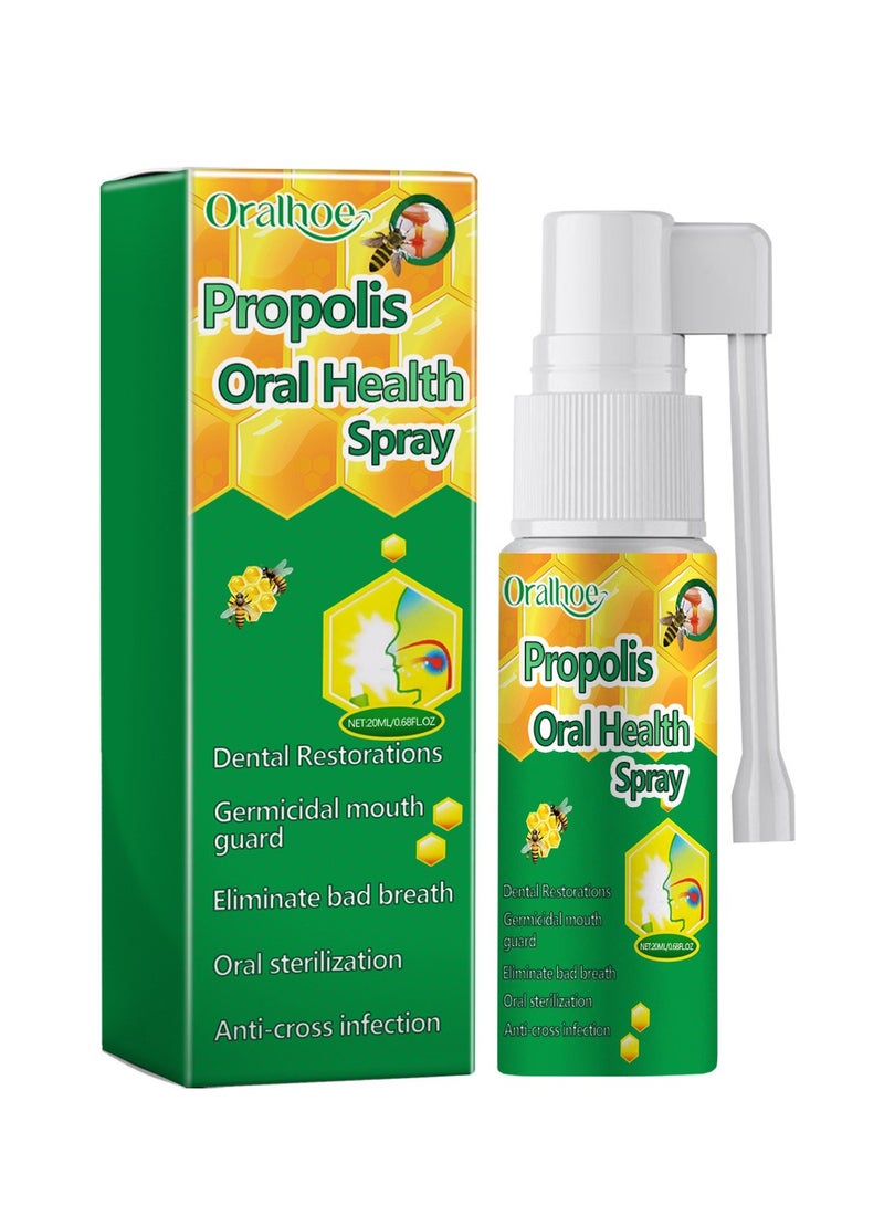 أورالحوي بخاخ صحة الفم ، بخاخ تنظيف الأسنان العميق سعة 20 مل ، بخاخ إصلاح منعش الفم ، بقع الأسنان للتنظيف العميق والجير ، مناسب لجميع مشاكل الفم - Image 1