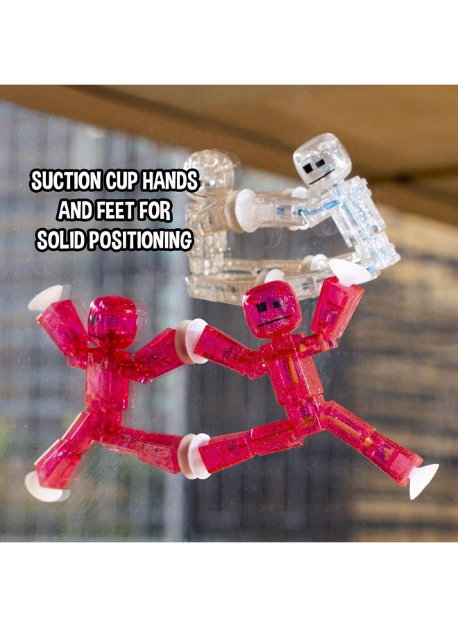 Zing - Stikbots, Set Of 4 Clear Stikbot Poseable Action Figures And Mobile Phone Tripod, Stop Motion Animation Toys, Great For Kids Ages 4 And Up - Image 1