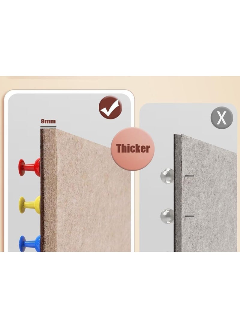 Bukela Memo Board Cork Board Notice Board with Pins for Office and Home to Gather Notes, Reminders, Pictures, and Prints 40x60 cm (Camel) - Image 3