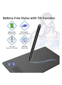 Veikk A15 10x6" Graphic Drawing Tablet with Battery-Free Stylus, 8192 Pressure Levels, 12 Customizable Shortcut Keys, Tilt Support  - Image 3