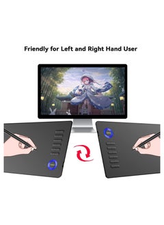 Veikk A15 10x6" Graphic Drawing Tablet with Battery-Free Stylus, 8192 Pressure Levels, 12 Customizable Shortcut Keys, Tilt Support  - Image 5