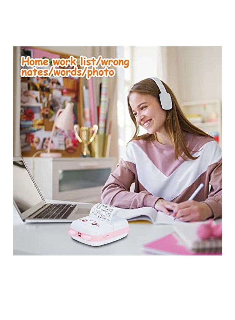 DIGI CORE Mini Portable Thermal Wireless Printer with 1 Roll Paper And Bluetooth Thermal Printer Wireless Pocket Label Printer  For Printing Mobile Phone Pictures Receipts Notes Lists Printer  - Image 4