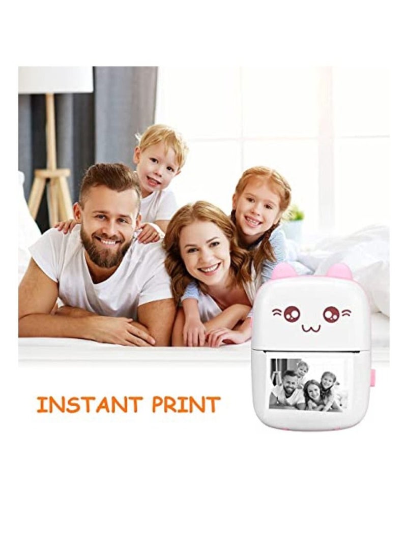 DIGI CORE Mini Portable Thermal Wireless Printer with 1 Roll Paper And Bluetooth Thermal Printer Wireless Pocket Label Printer  For Printing Mobile Phone Pictures Receipts Notes Lists Printer  - Image 5