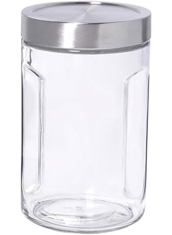 Anchor Hocking SecureLock Gripper Jar with Stainless Steel Lid, 2 Quart Capacity, Clear - Image 2