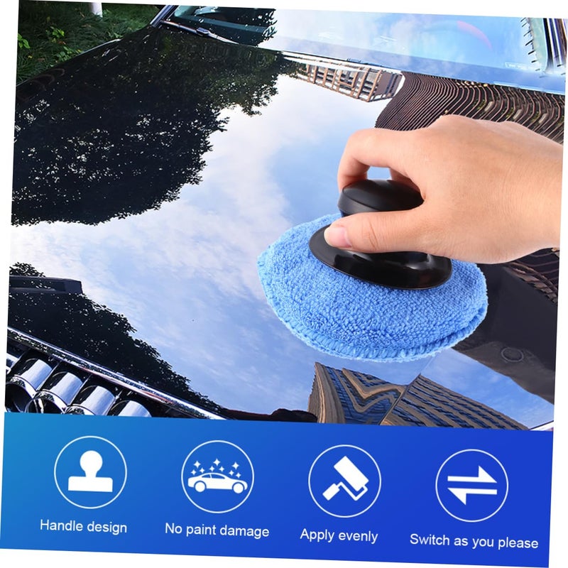 8Pcs Car Waxing Sponge Pads with Handle for Polishing and Scratch Removal - Image 4