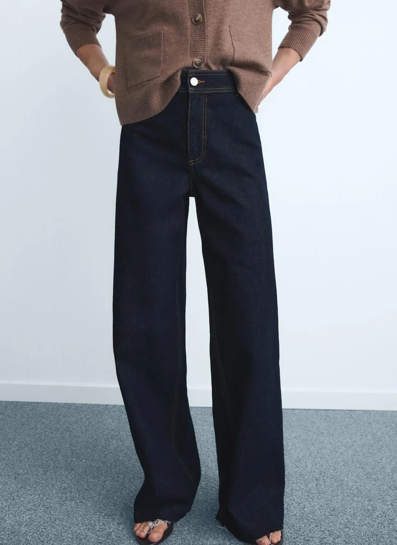 مانجو Catherin culotte high-rise jeans