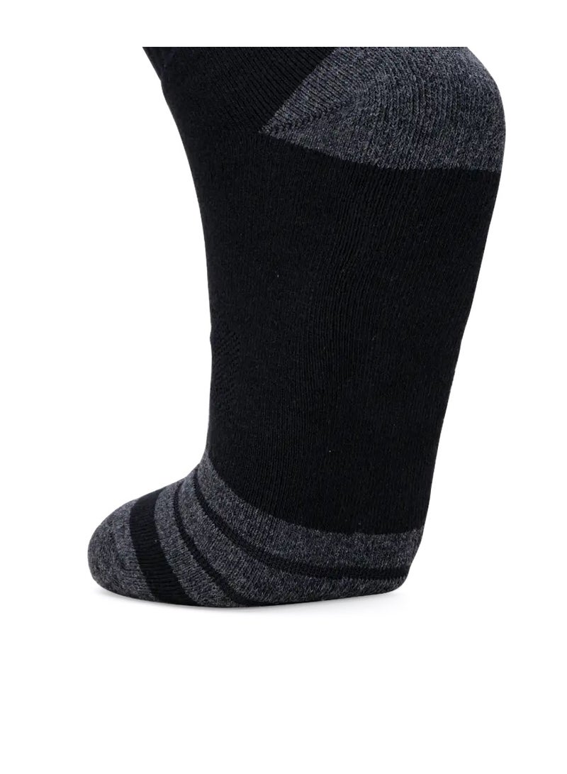 HUNDRED Men'S Sports Socks High Quarter (Black) (Hbas-3M055-2) - Image 2