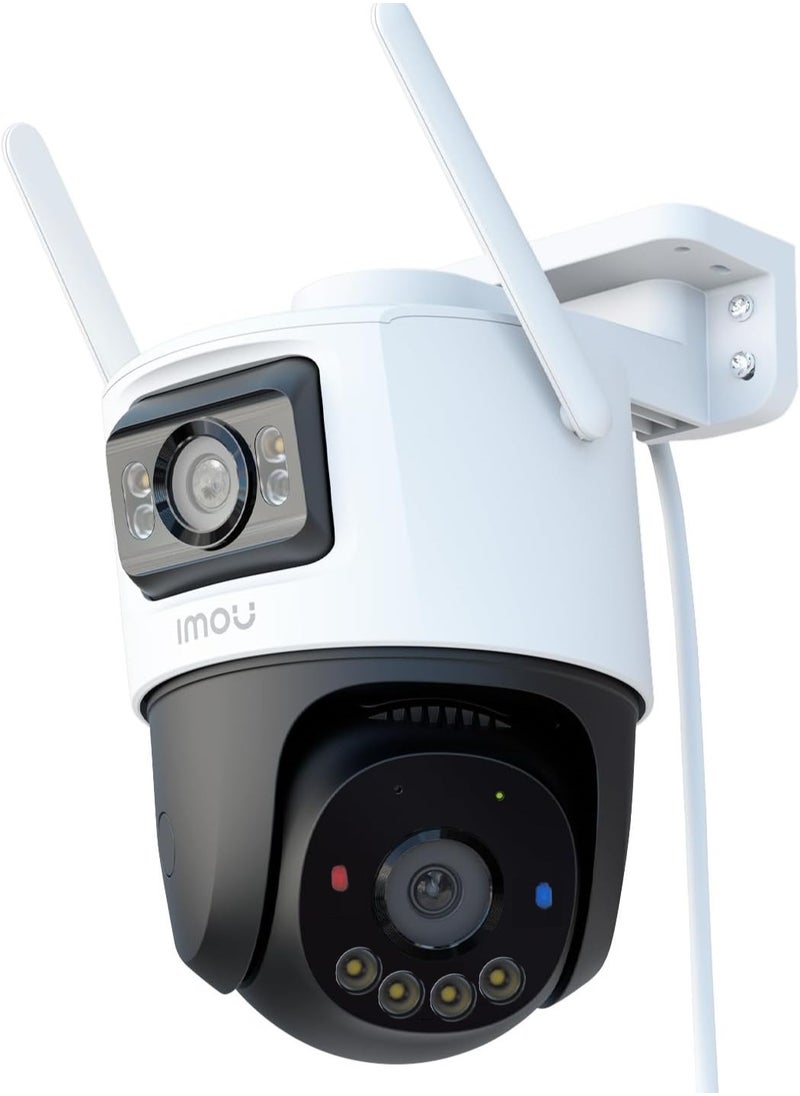 IMOU - Cruiser Dual Lens 6MP 3K Outdoor WiFi Surveillance Camera, Resolution (3MP fixed lens and 3MP PT lens), Color Night Vision up to 30m, AI Person/Vehicle Detection, Automatic PT Tracking, Two-Way Audio, IP66 (IPC-S7XEN-6M0WED) - Image 1