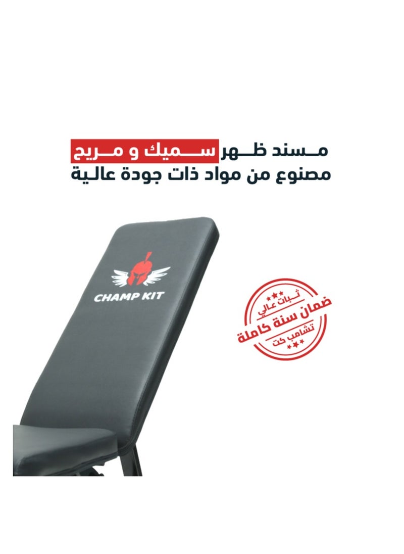 Adjustable Weight Bench Full Body Workout Multi-Purpose Foldable Incline Decline Exercise Workout Bench for Home Gym