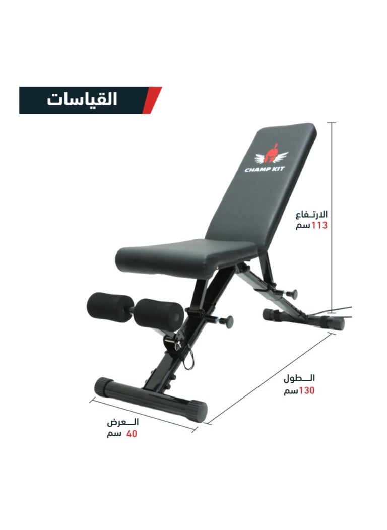 Adjustable Weight Bench Full Body Workout Multi-Purpose Foldable Incline Decline Exercise Workout Bench for Home Gym