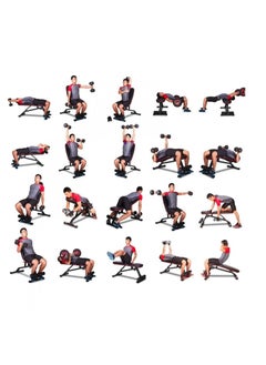 CHAMP KIT Adjustable Weight Bench Full Body Workout Multi-Purpose Foldable Incline Decline Exercise Workout Bench for Home Gym  - Image 3