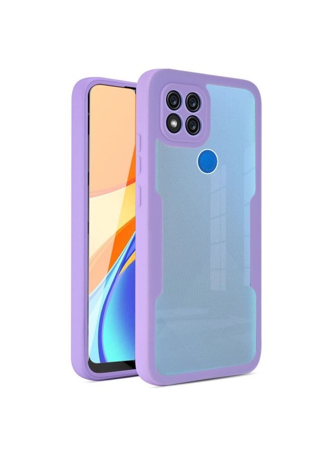 HuHa Case Cover For Xiaomi Redmi 9C 360 Degrees Full Coverage Phone Case Purple 