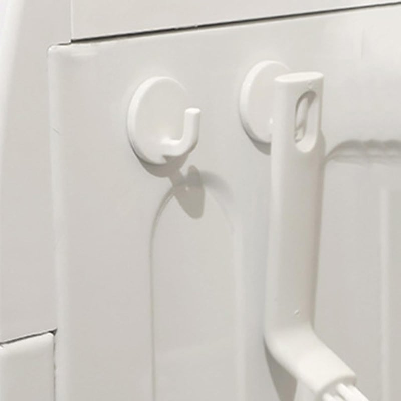 DECHOUS Self Adhesive Small Wall Hooks 6pcs Strong Sticky Round Hooks No Drilling Damage for Bathroom Kitchen Towel Coat Hanger Home Storage Organization - Image 5