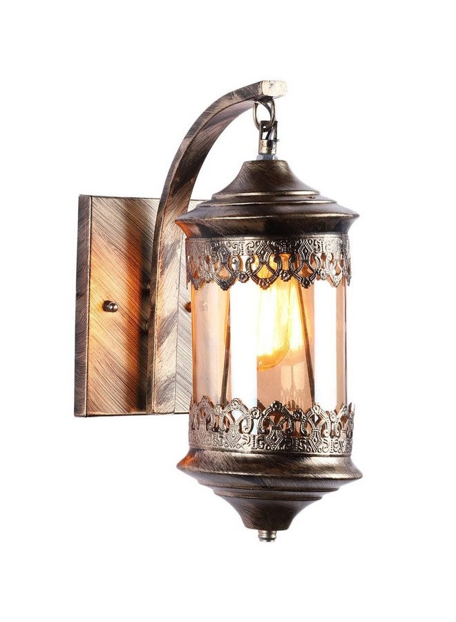 DarkVision Vintage Inspired Golden Antique Wall Sconce Metal Finish Decorative Classic Wall Light for Traditional Living Rooms, Bedrooms, Hallways, or Staircase Accents (with Bulb) - Image 4