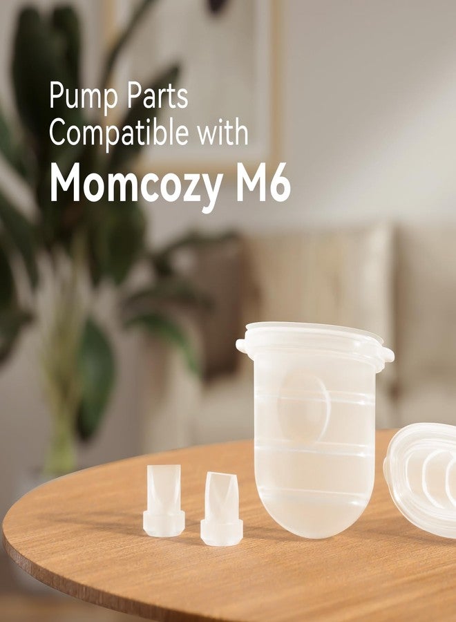 GOTOCUT Diaphragm & Duckbill Valve Set Compatible with Momcozy M6 Breast Pump, Includes 4 Duckbill Valves and 2 Diaphragms, Pump Parts Works with Mobile Style M6 - Image 3