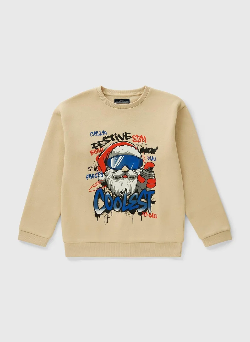 ماتلان سويت شيرت سانتا الأولاد الأروع