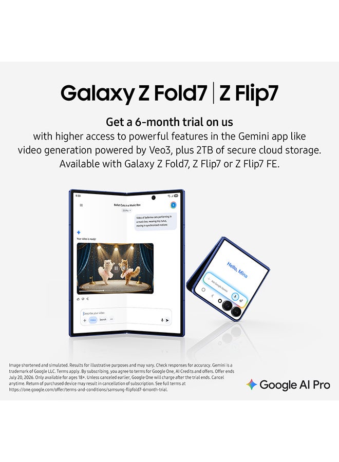 Samsung Galaxy Z Flip 7 Dual SIM Blue Shadow 12GB 256GB 5G - Middle East Version - Image 3