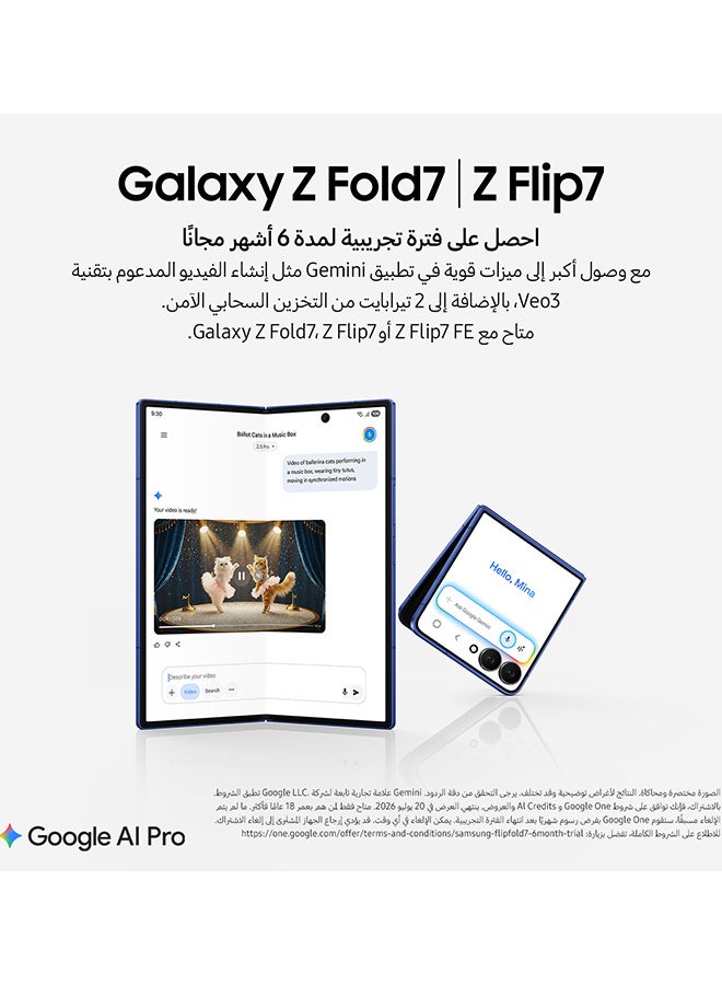 Samsung Galaxy Z Flip 7 Dual SIM Blue Shadow 12GB 256GB 5G - Middle East Version - Image 4