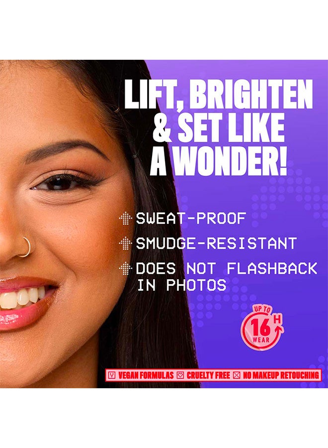 NYX PROFESSIONAL MAKEUP Wonder Snatch Powder, Lifting Loose Powder, Up to 16 HR sweat-proof & non-smudging wear. Sugar Serve - Image 2