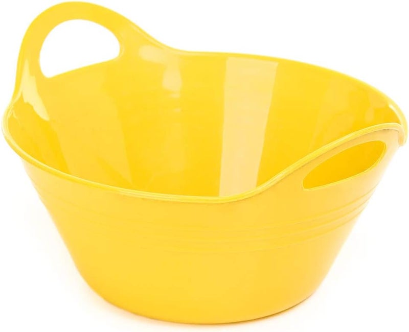 Mintra Office Mintra Home Plastic Bowls with Handles 18L Medium 2pk Yellow - Image 4